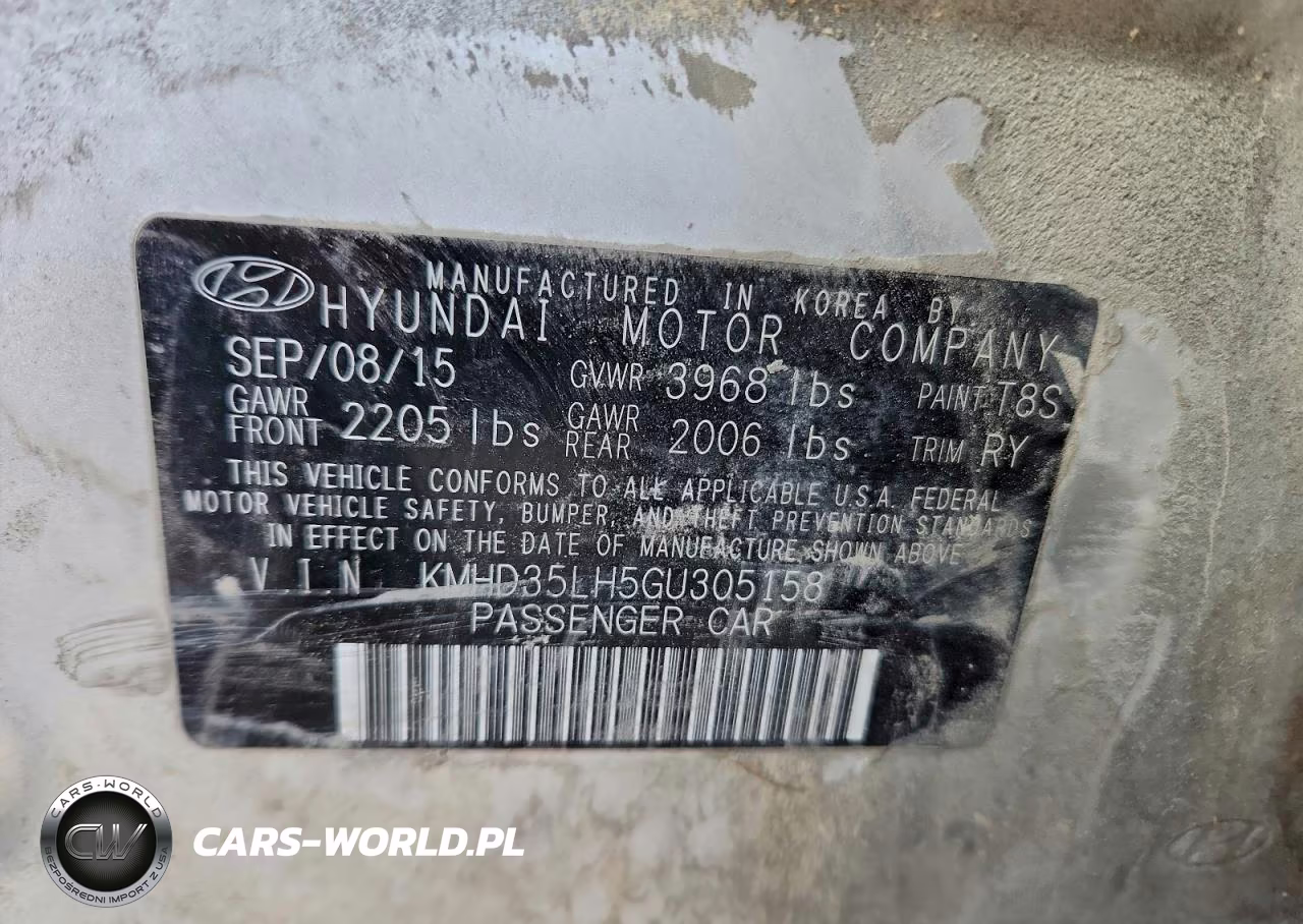 2016 Hyundai Elantra Gt VIN:KMHD35LH5GU305158 - 12