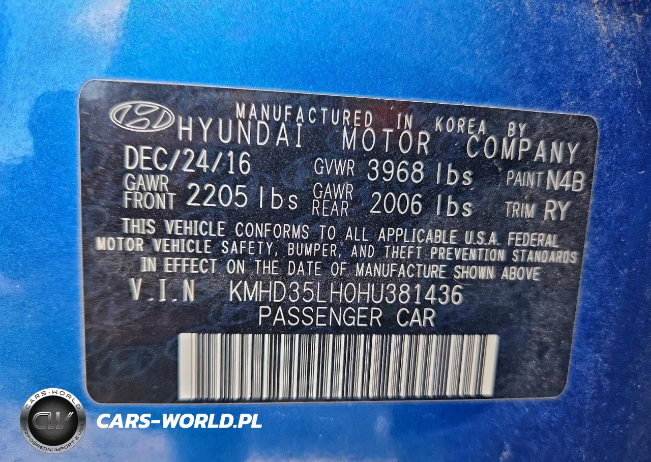 2017 Hyundai Elantra Gt VIN:KMHD35LH0HU381436 - 12