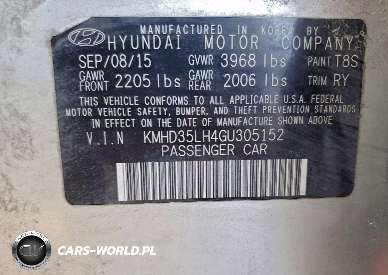 2016 Hyundai Elantra Gt VIN:KMHD35LH4GU305152 - 12