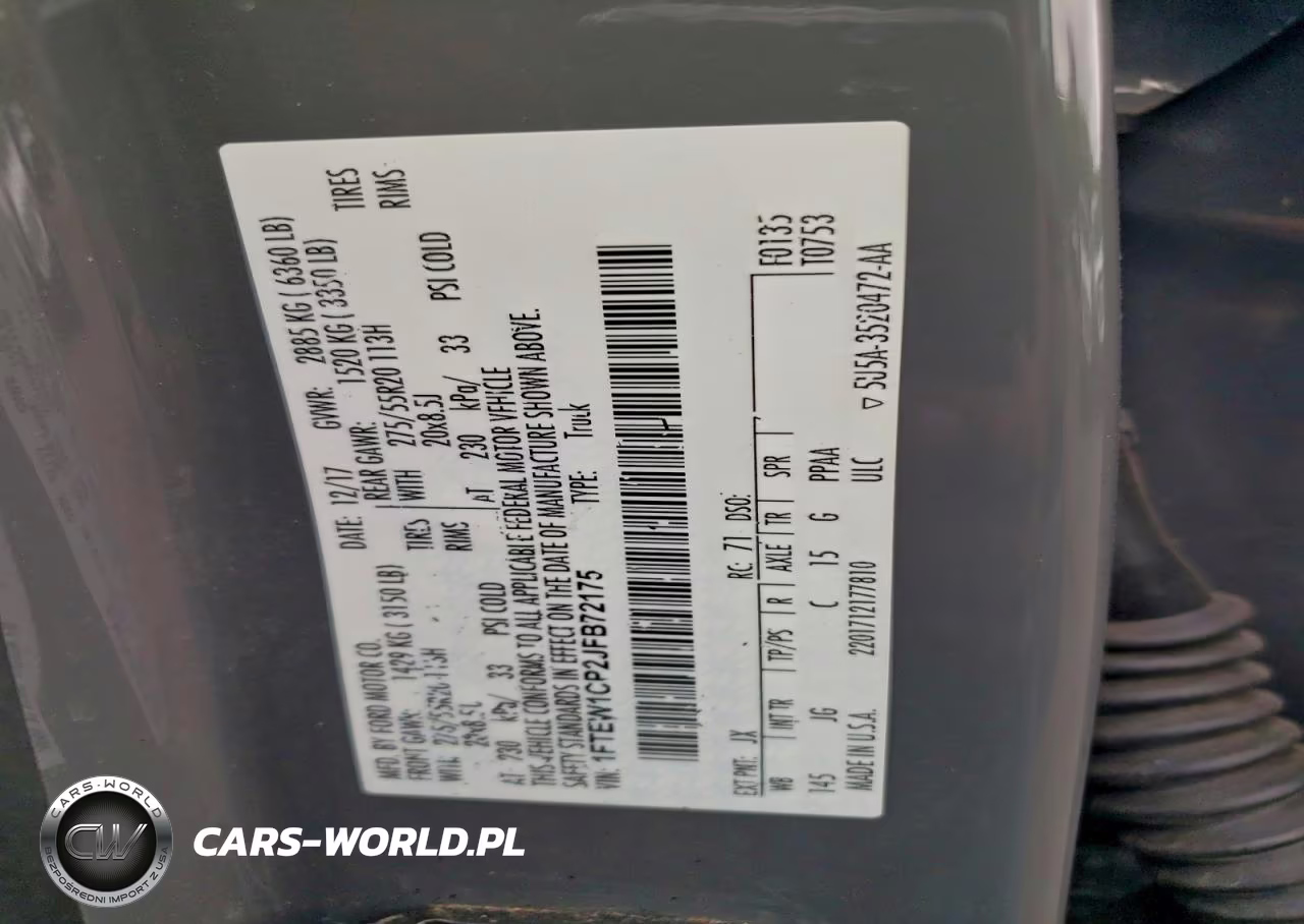 2018 Ford F150 Supercrew VIN:1FTEW1CP2JFB72175 - 13