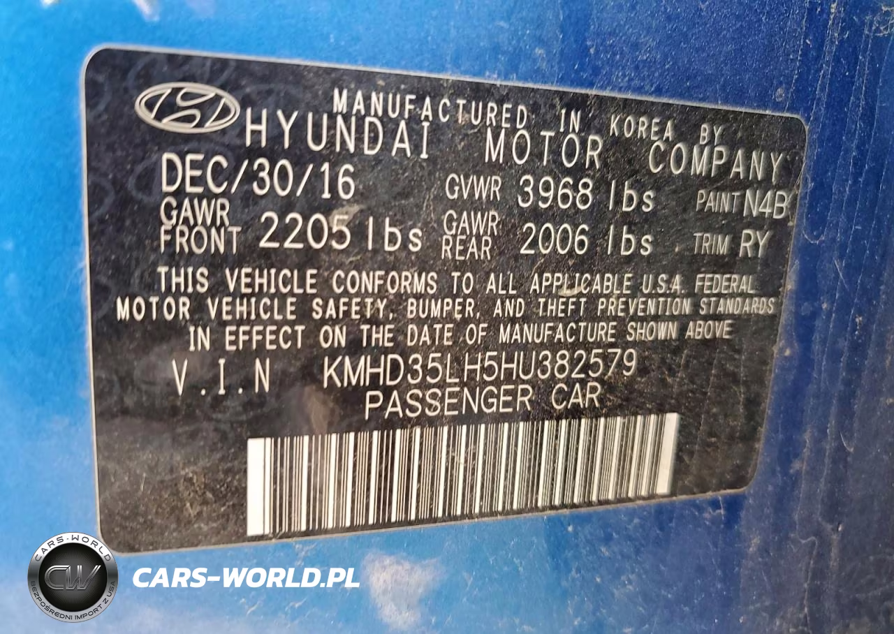 2017 Hyundai Elantra Gt VIN:KMHD35LH5HU382579 - 12