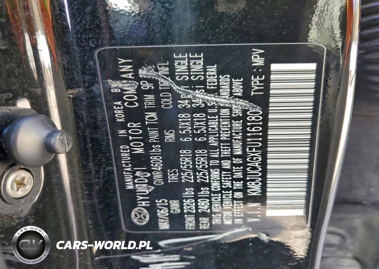 2015 Hyundai Tucson Limited VIN:KM8JUCAGXFU116180 - 13