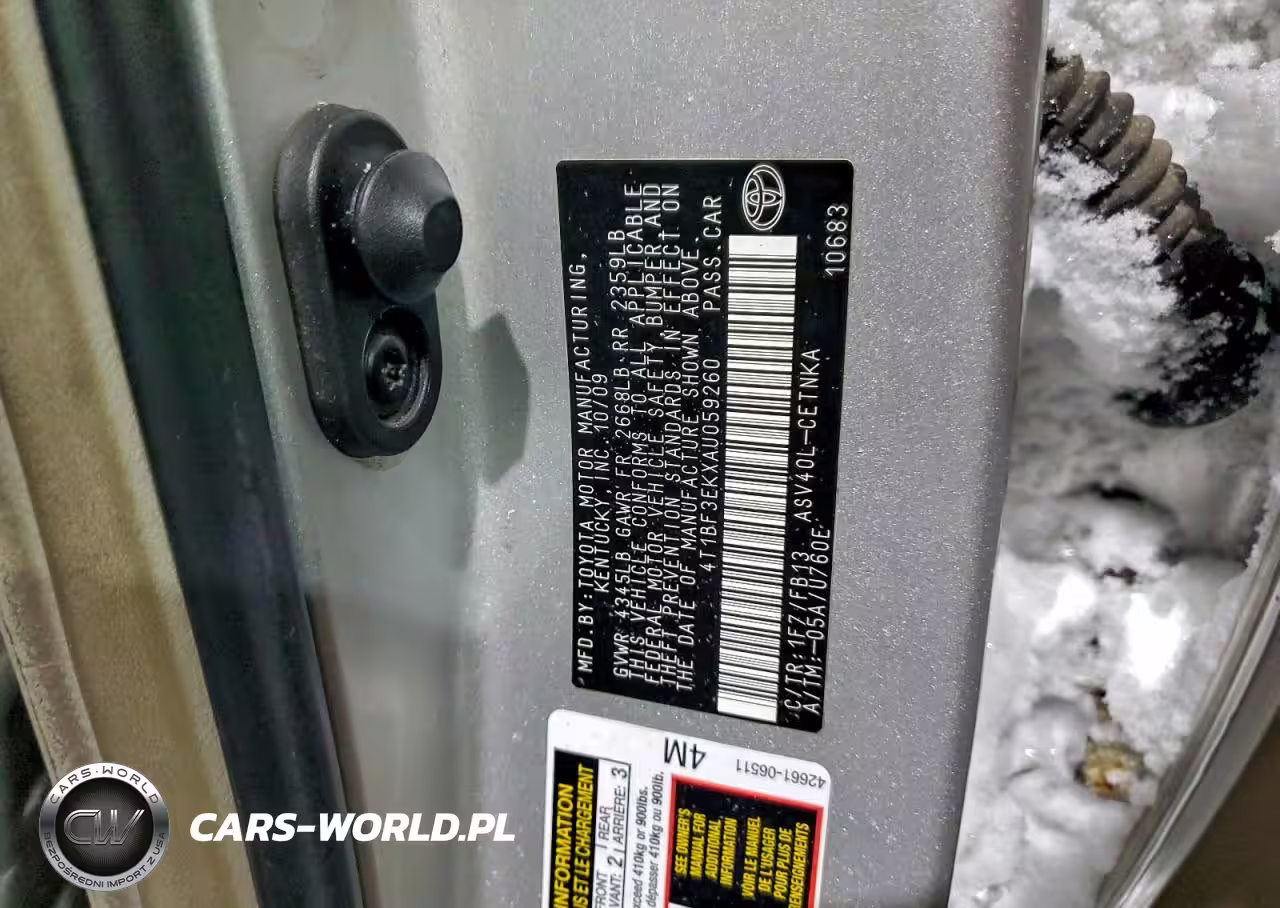 2010 Toyota Camry Base VIN:4T1BF3EKXAU059260 - 12
