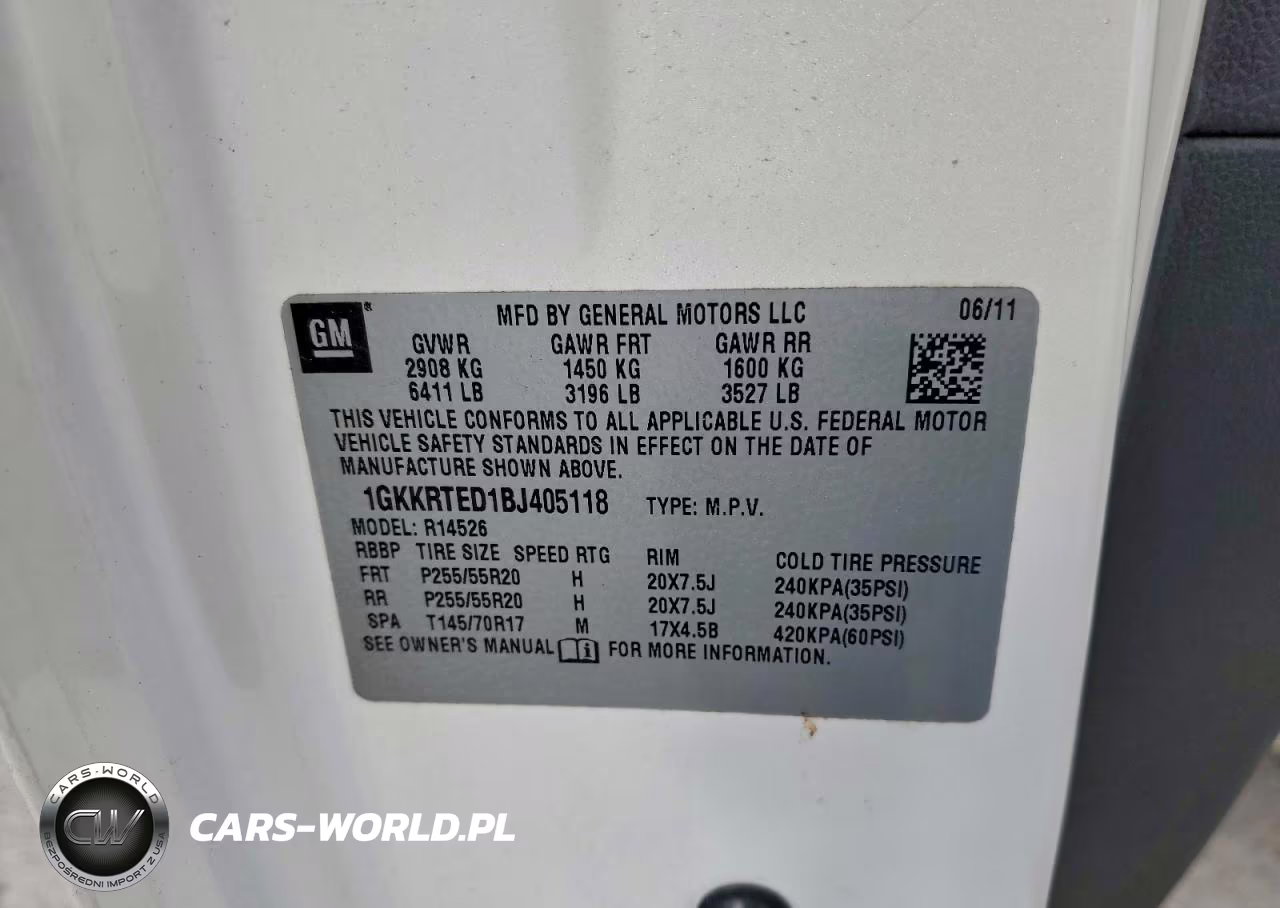2011 GMC Acadia Denali VIN:1GKKRTED1BJ405118 - 12