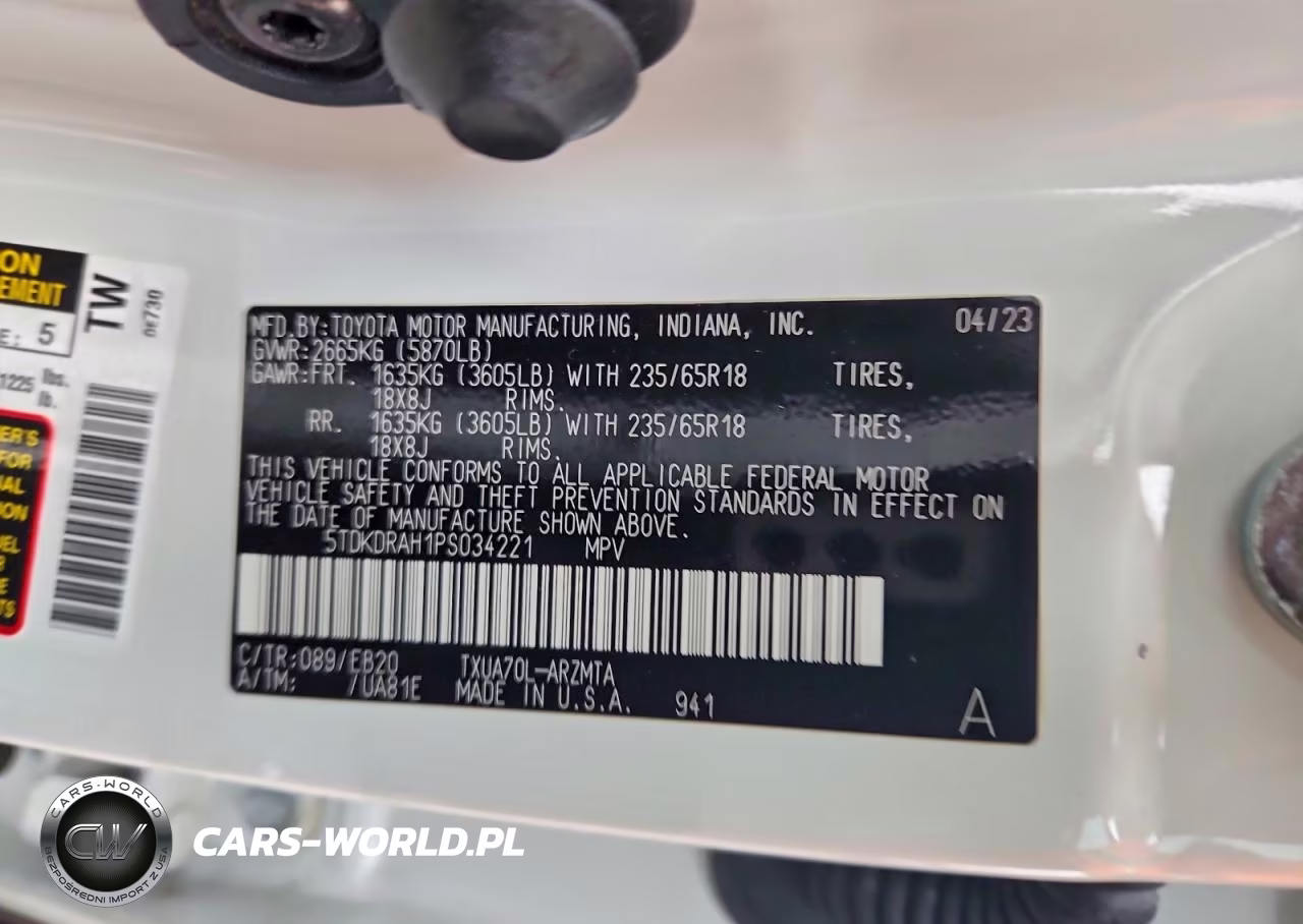 2023 Toyota Highlander Xle VIN:5TDKDRAH1PS034221 - 14