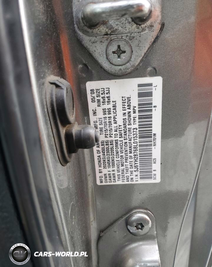 2008 Honda Element Ex VIN:5J6YH28768L015373 - 13