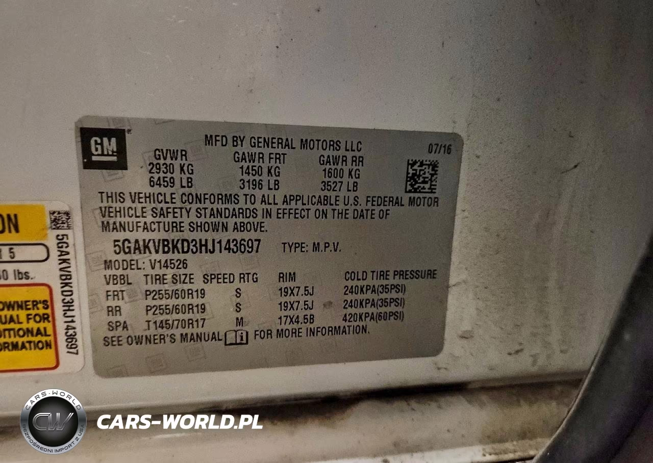 2017 Buick Enclave VIN:5GAKVBKD3HJ143697 - 13