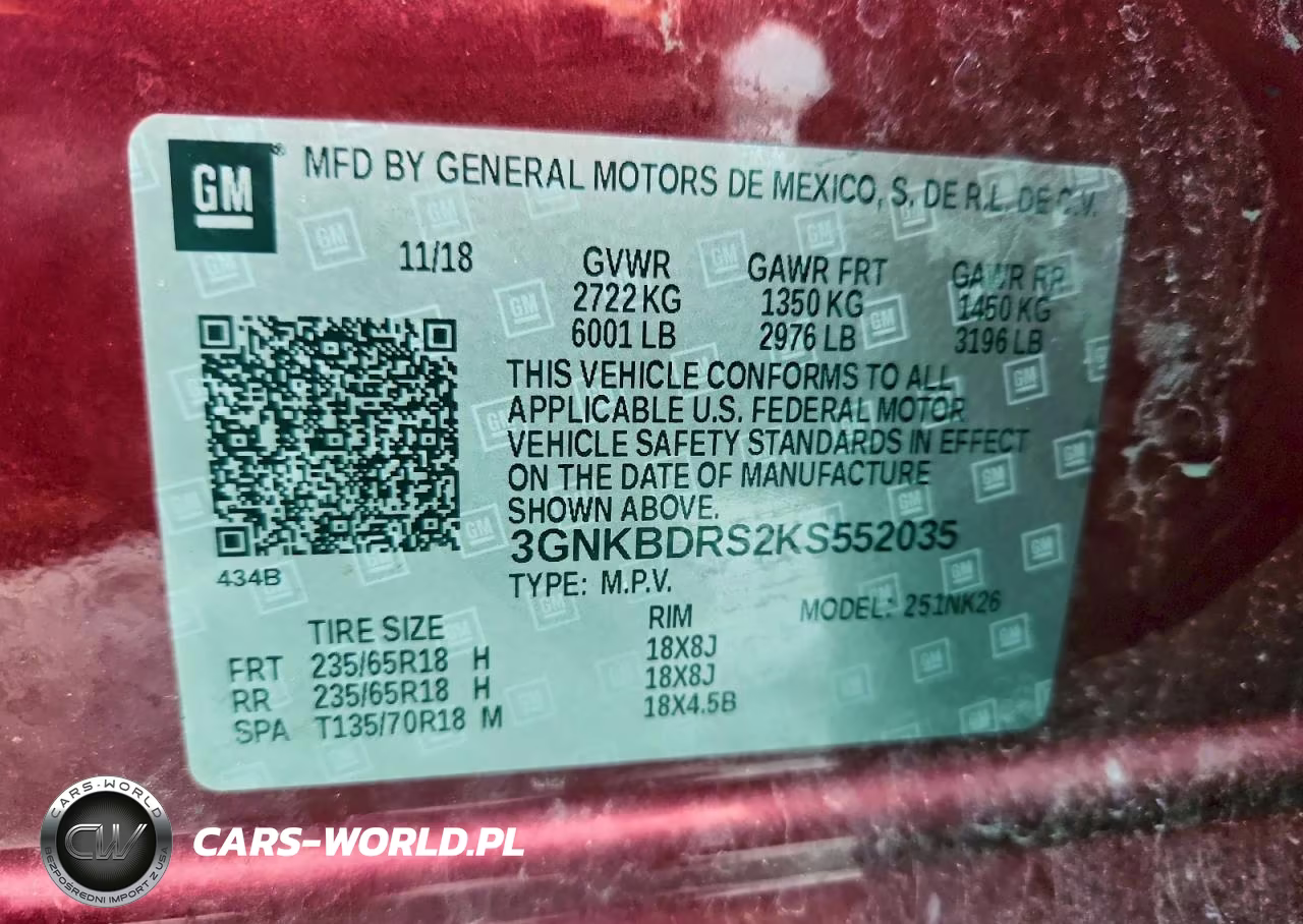 2019 Chevrolet Blazer VIN:3GNKBDRS2KS552035 - 13