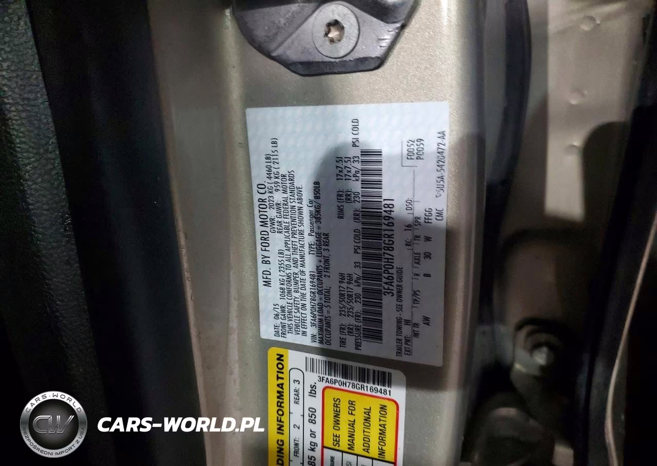 2016 Ford Fusion Se VIN:3FA6P0H78GR169481 - 12
