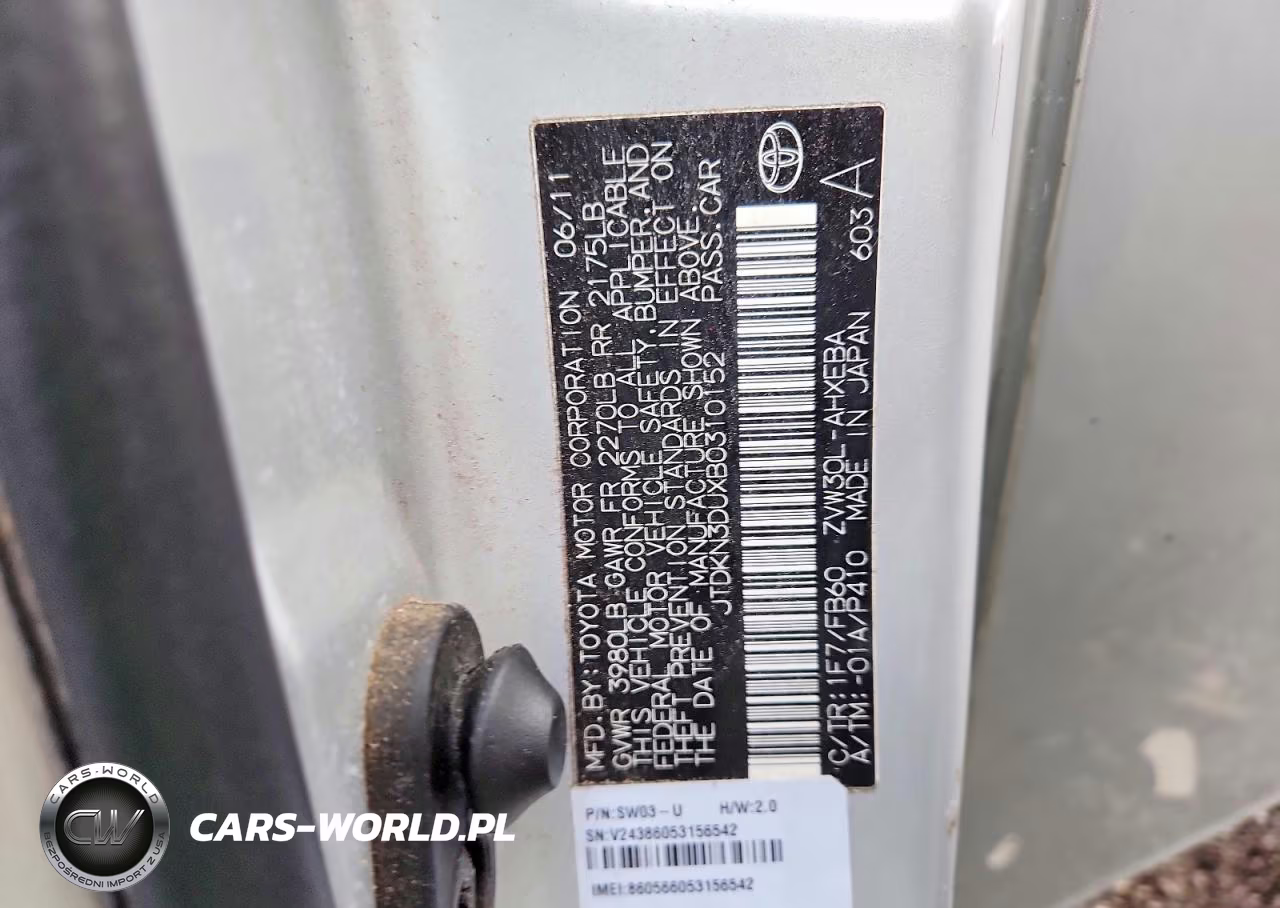 2011 Toyota Prius VIN:JTDKN3DUXB0310152 - 12