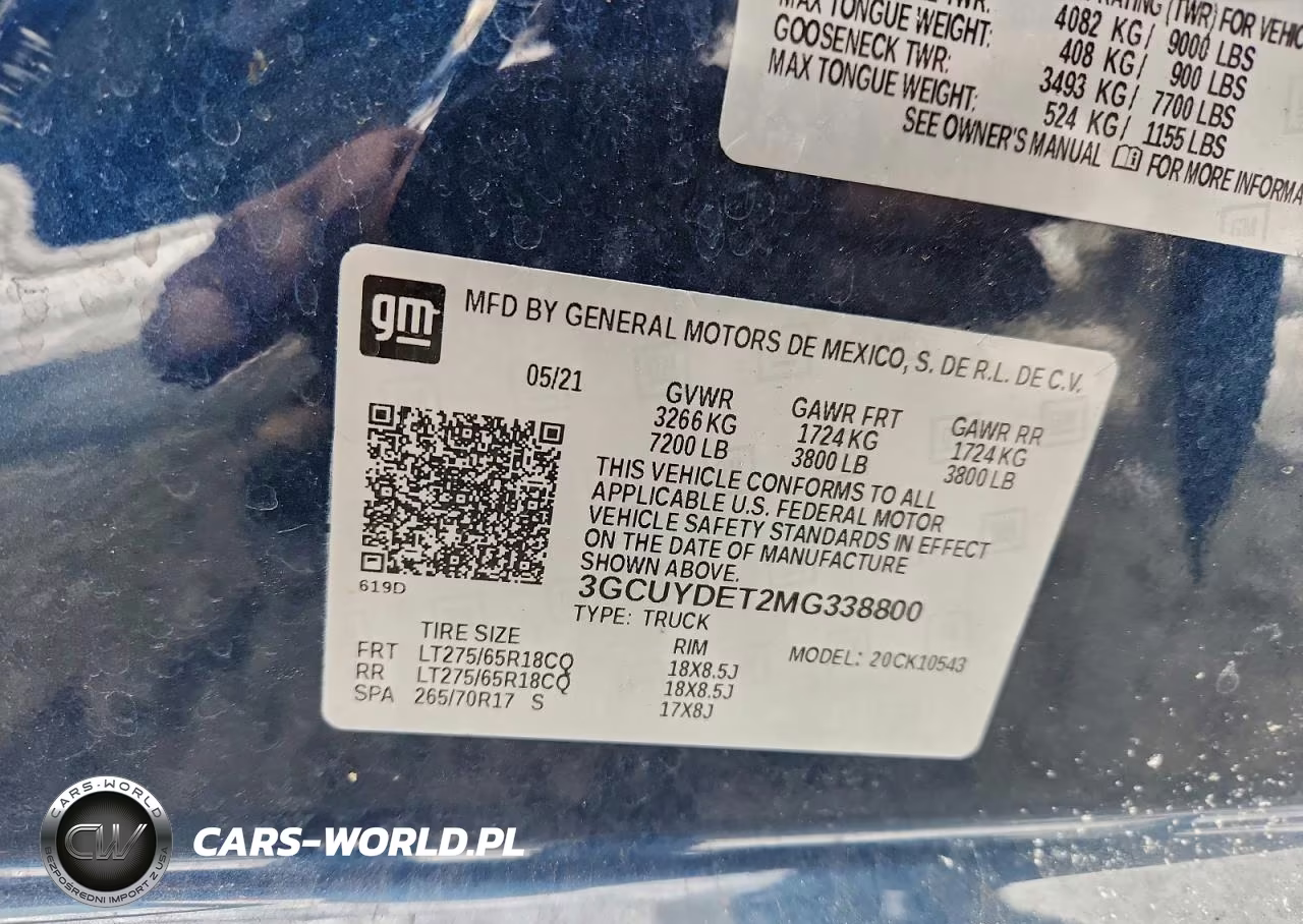 2021 Chevrolet Silverado K1500 Lt VIN:3GCUYDET2MG338800 - 12