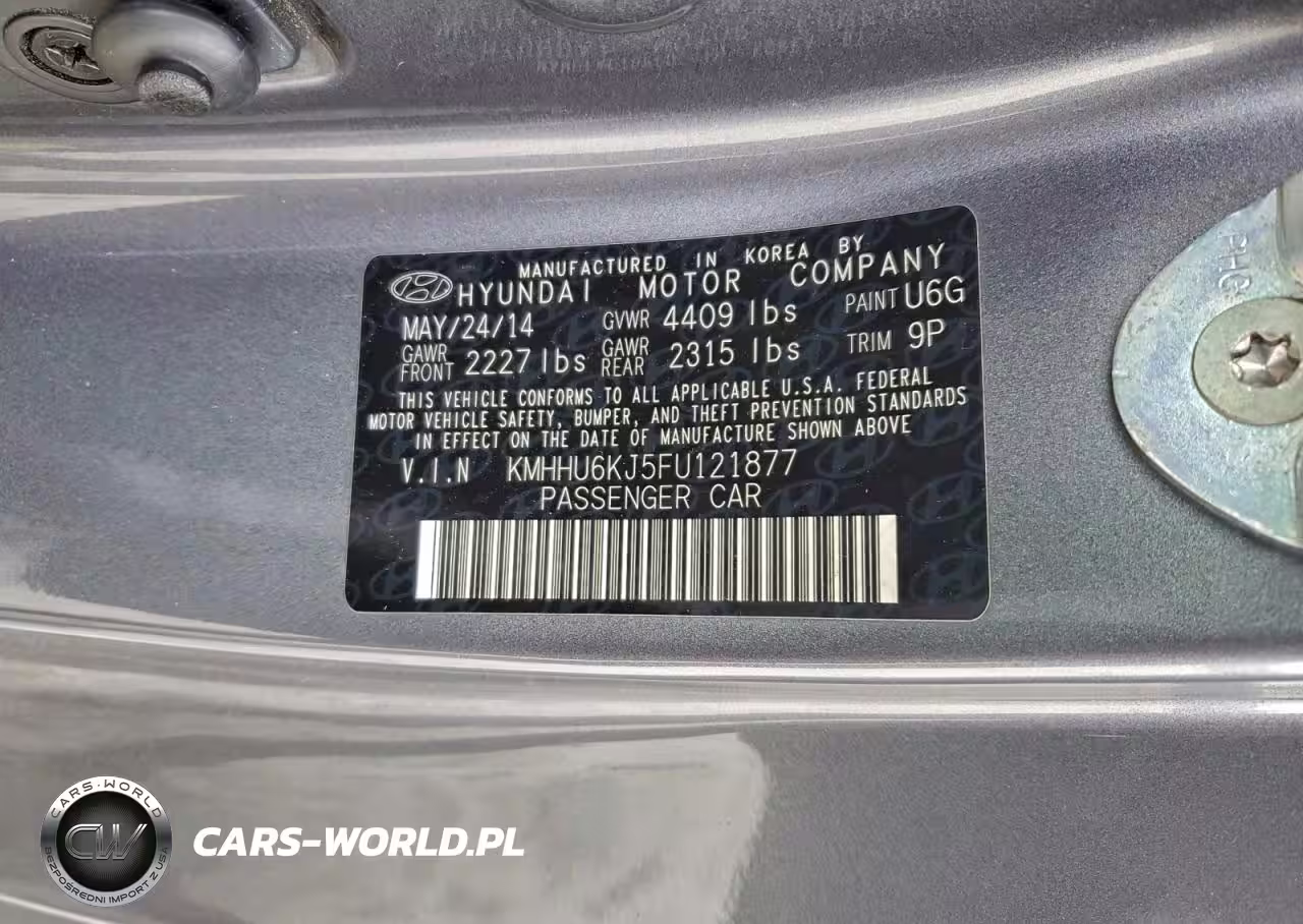 2015 Hyundai Genesis Coupe 3.8L VIN:KMHHU6KJ5FU121877 - 12