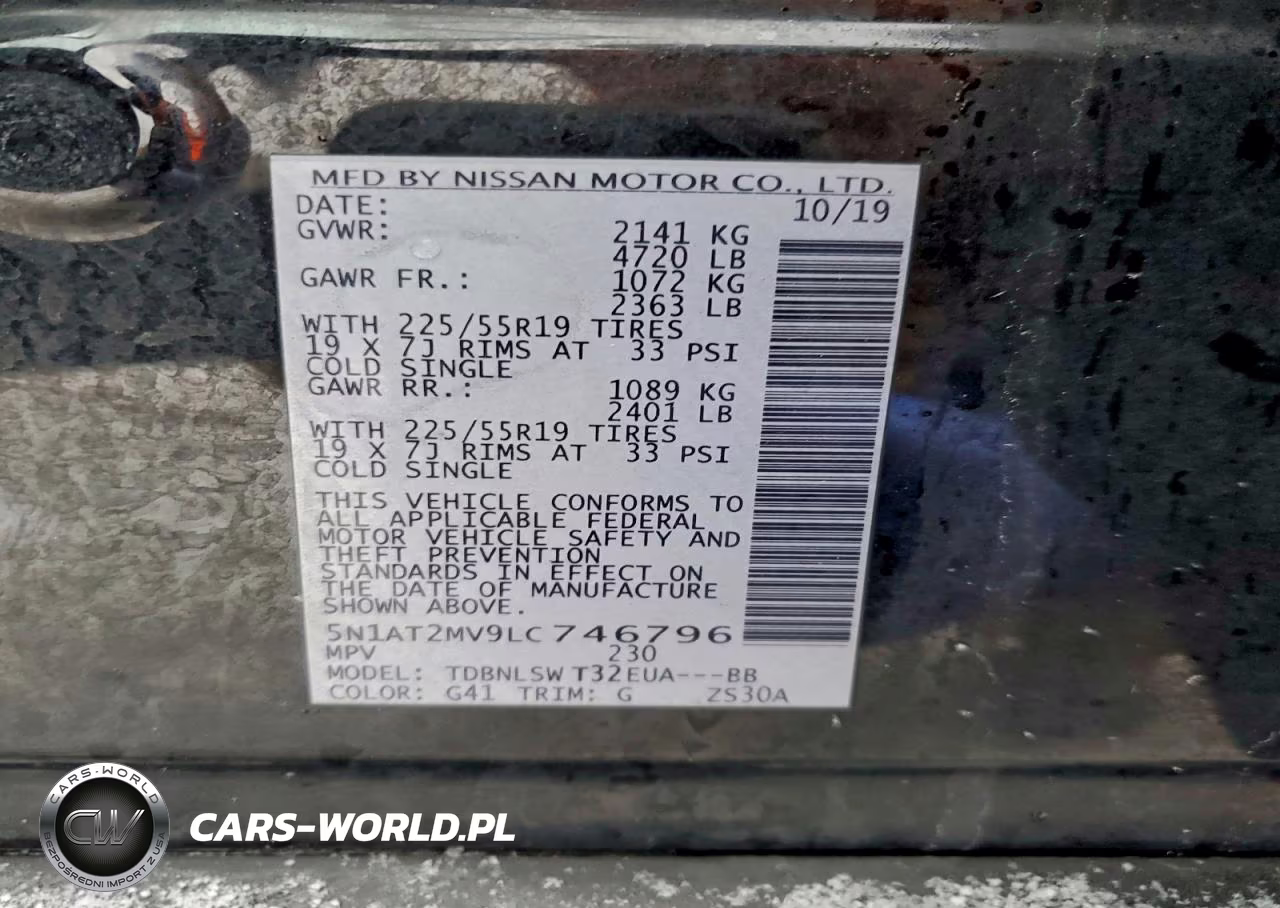 2020 Nissan Rogue S VIN:5N1AT2MV9LC746796 - 13
