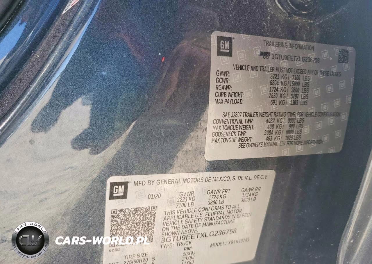 2020 GMC Sierra K1500 At4 VIN:3GTU9EETXLG236758 - 14