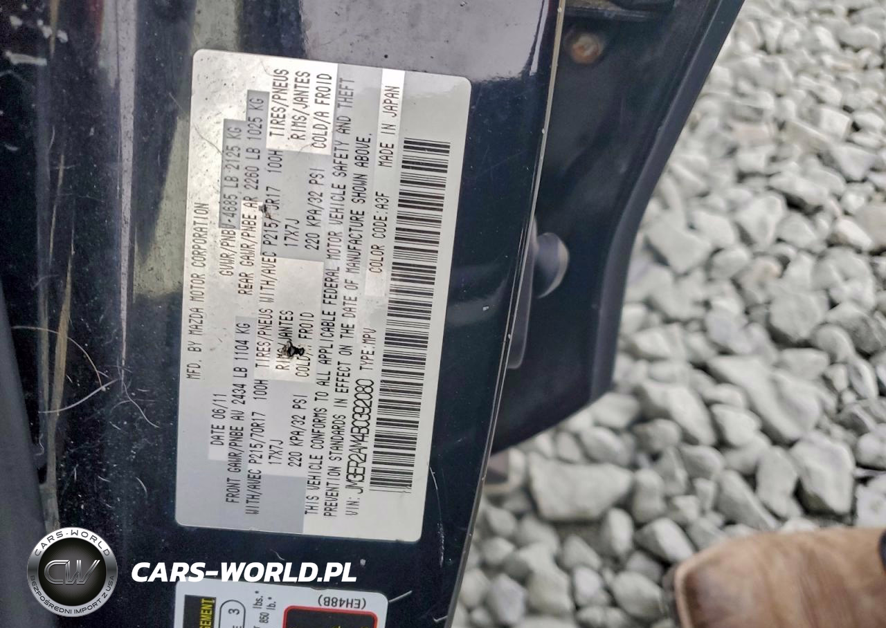 2011 Mazda Cx-7 VIN:JM3ER2AM4B0392080 - 12