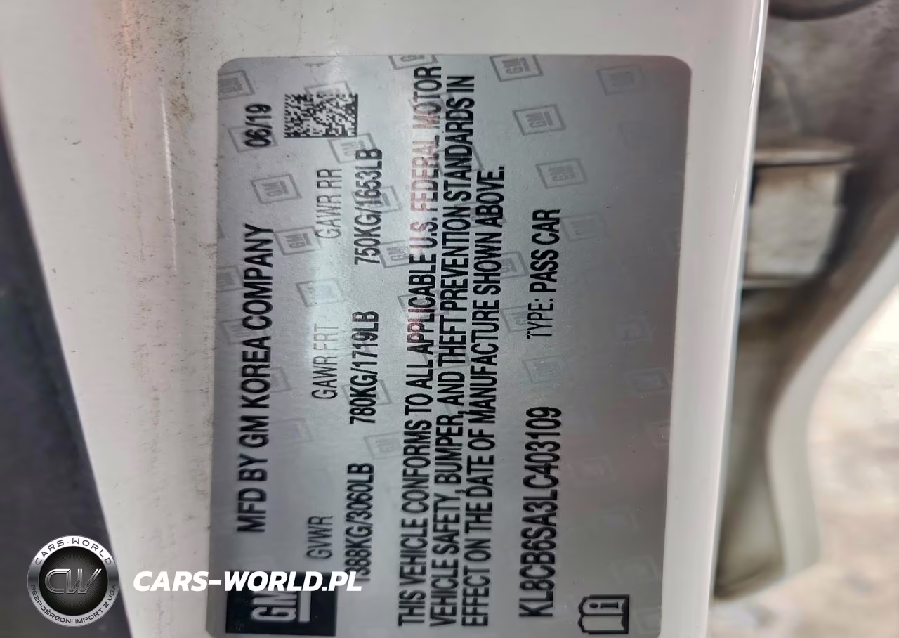 2020 Chevrolet Spark Ls VIN:KL8CB6SA3LC403109 - 12