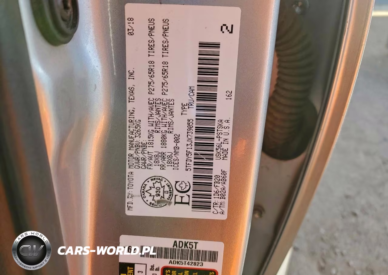 2018 Toyota Tundra Crewmax Sr5 VIN:5TFDY5F13JX739055 - 12