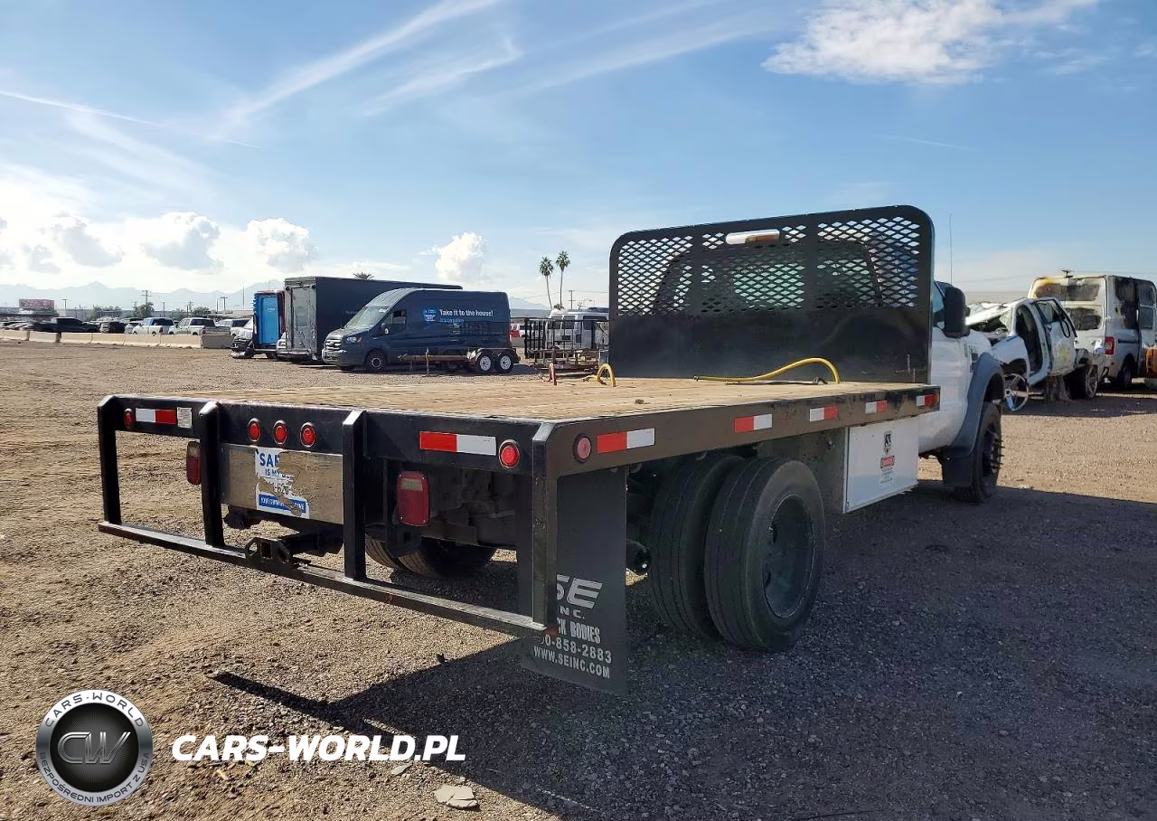 2008 Ford F450 Flatbed Truck VIN:1FDXF46R48EE58192 - 3