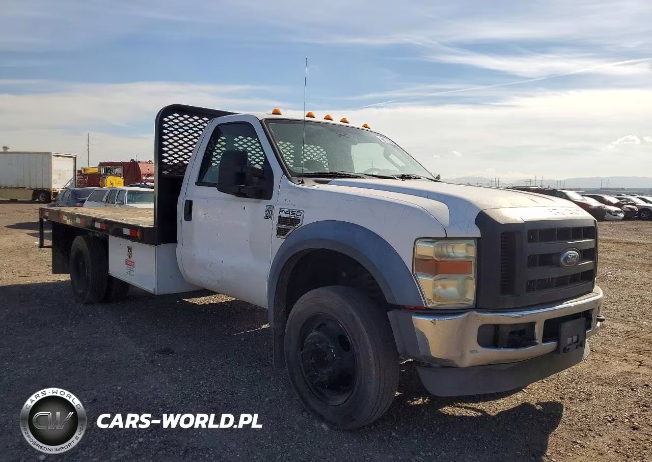 2008 Ford F450 Flatbed Truck VIN:1FDXF46R48EE58192 - 4