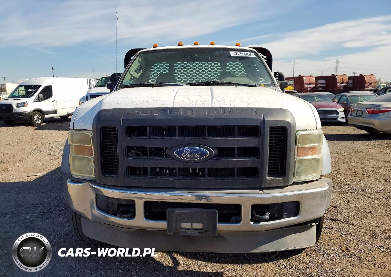 2008 Ford F450 Flatbed Truck VIN:1FDXF46R48EE58192 - 5