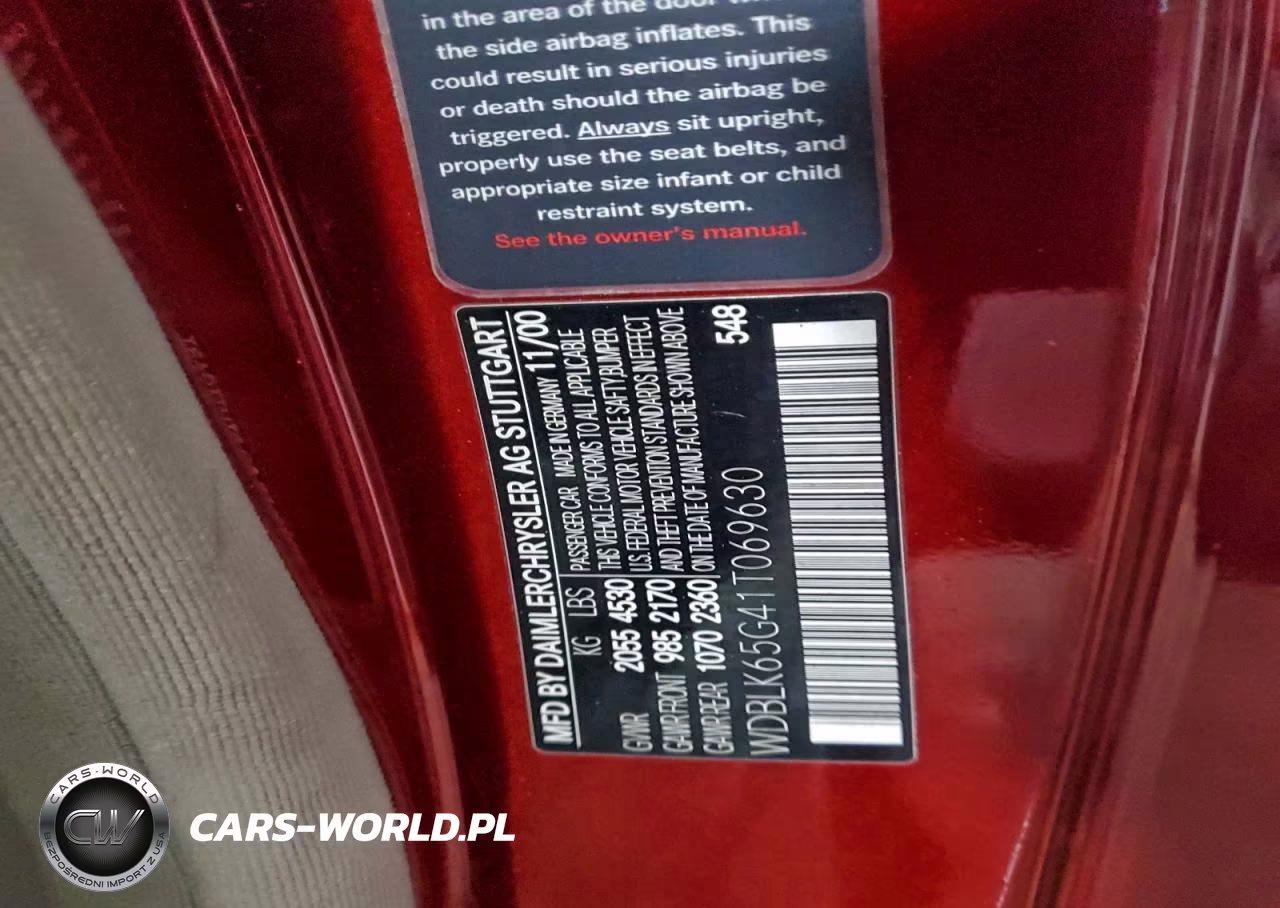 2001 Mercedes-Benz Clk 320 VIN:WDBLK65G41T069630 - 12