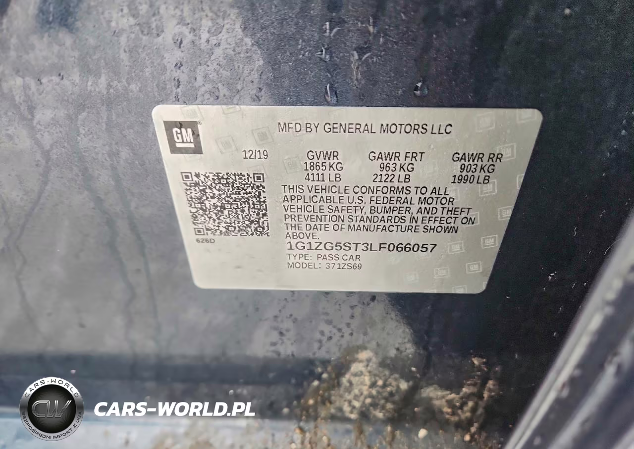 2020 Chevrolet Malibu Rs VIN:1G1ZG5ST3LF066057 - 12