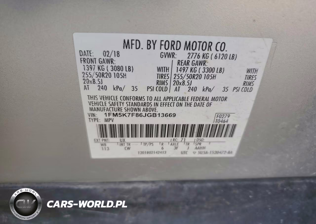 2018 Ford Explorer Limited VIN:1FM5K7F86JGB13669 - 14