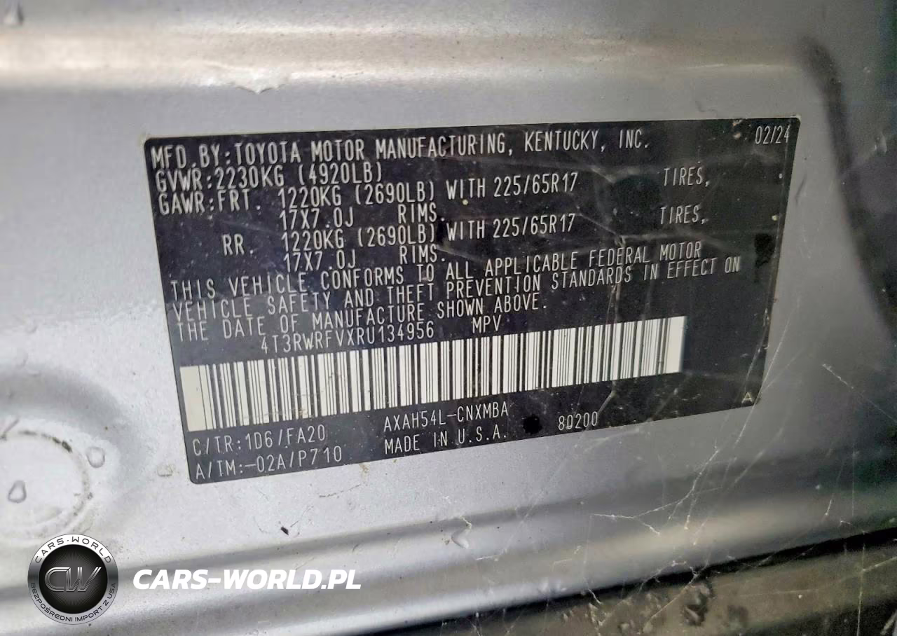 2024 Toyota Rav4 Hybrid Xle VIN:4T3RWRFVXRU134956 - 13