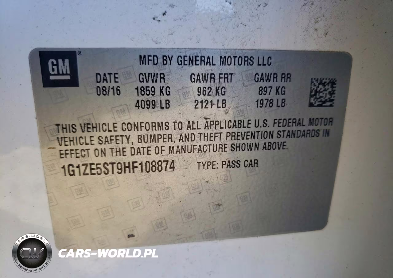 2017 Chevrolet Malibu Lt VIN:1G1ZE5ST9HF108874 - 14
