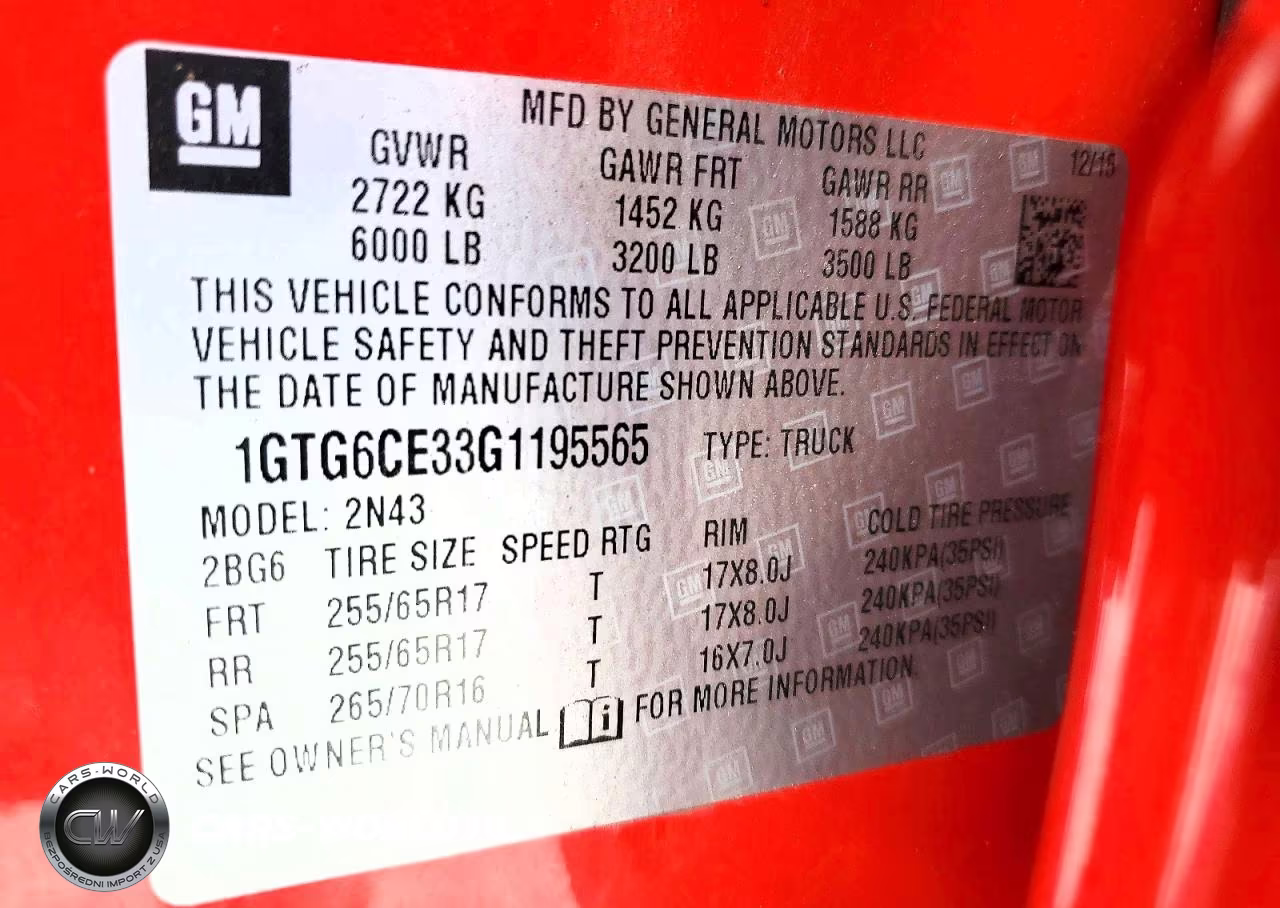 2016 GMC Canyon Sle VIN:1GTG6CE33G1195565 - 12