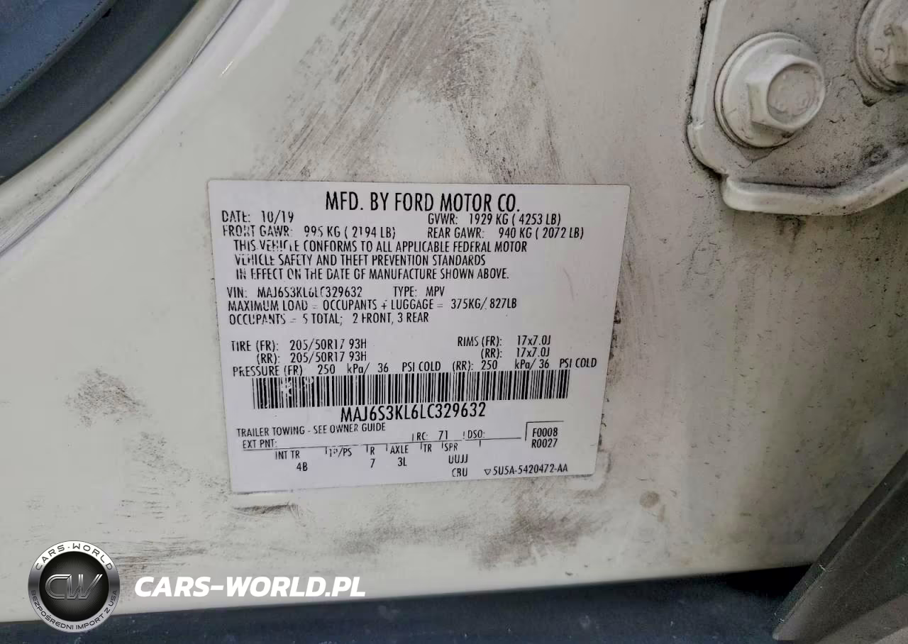 2020 Ford Ecosport Titanium VIN:MAJ6S3KL6LC329632 - 13