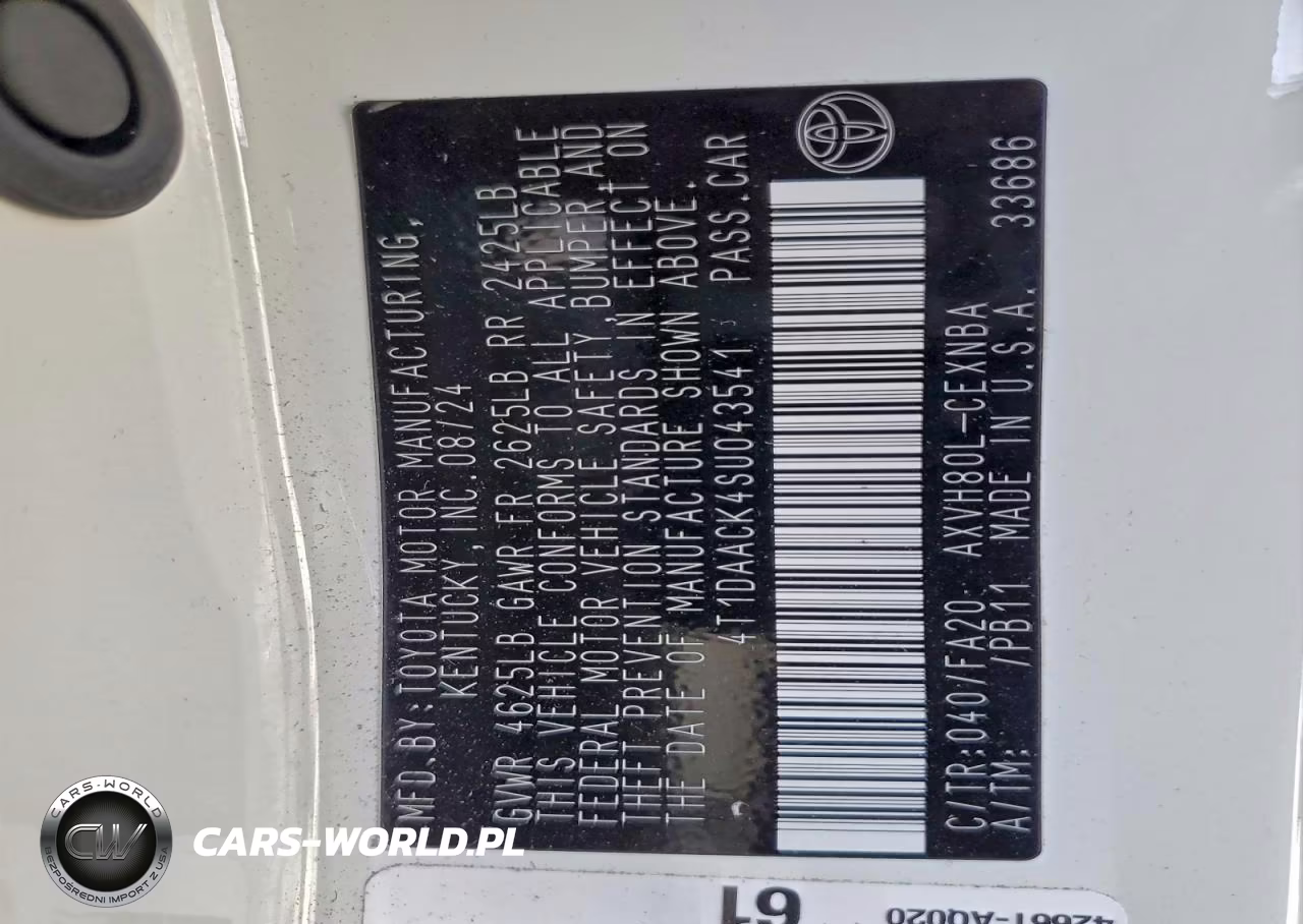 2025 Toyota Camry Xse VIN:4T1DAACK4SU043541 - 12