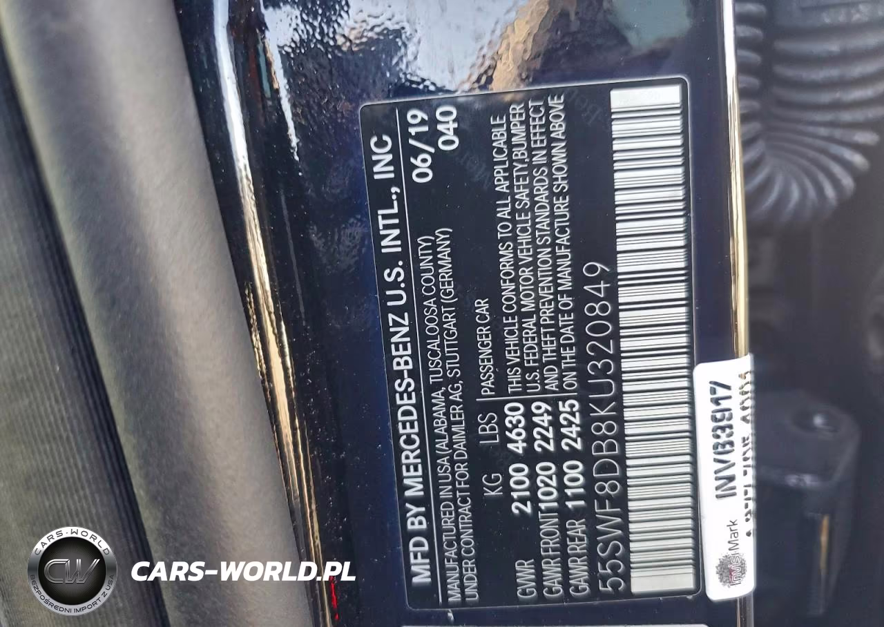 2019 Mercedes-Benz C 300 VIN:55SWF8DB8KU320849 - 13