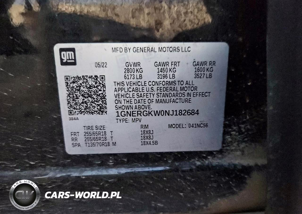 2022 Chevrolet Traverse Lt VIN:1GNERGKW0NJ182684 - 14