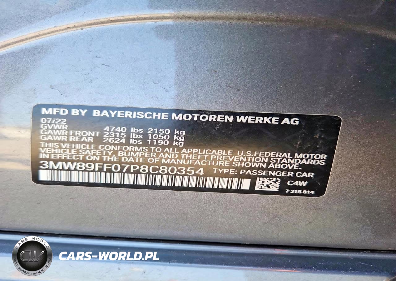 2023 BMW 330Xi VIN:3MW89FF07P8C80354 - 12