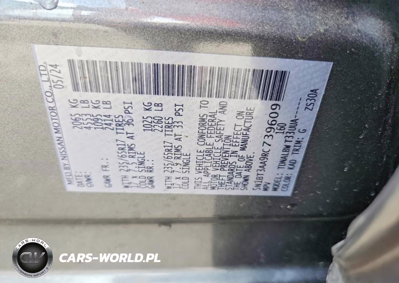 2024 Nissan Rogue S VIN:5N1BT3AA9RC739609 - 13