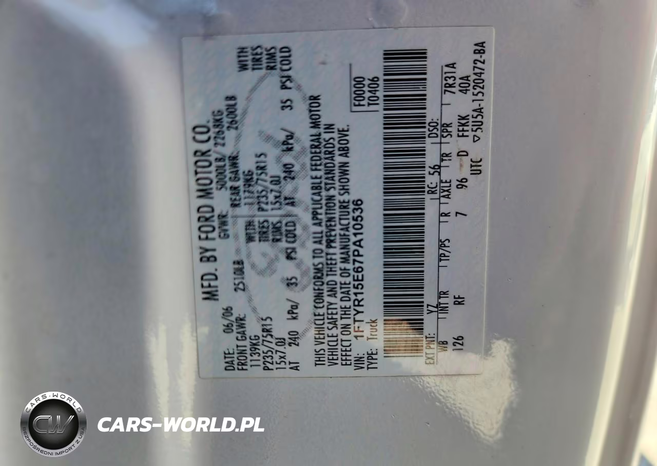2007 Ford Ranger Super Cab VIN:1FTYR15E67PA10536 - 12
