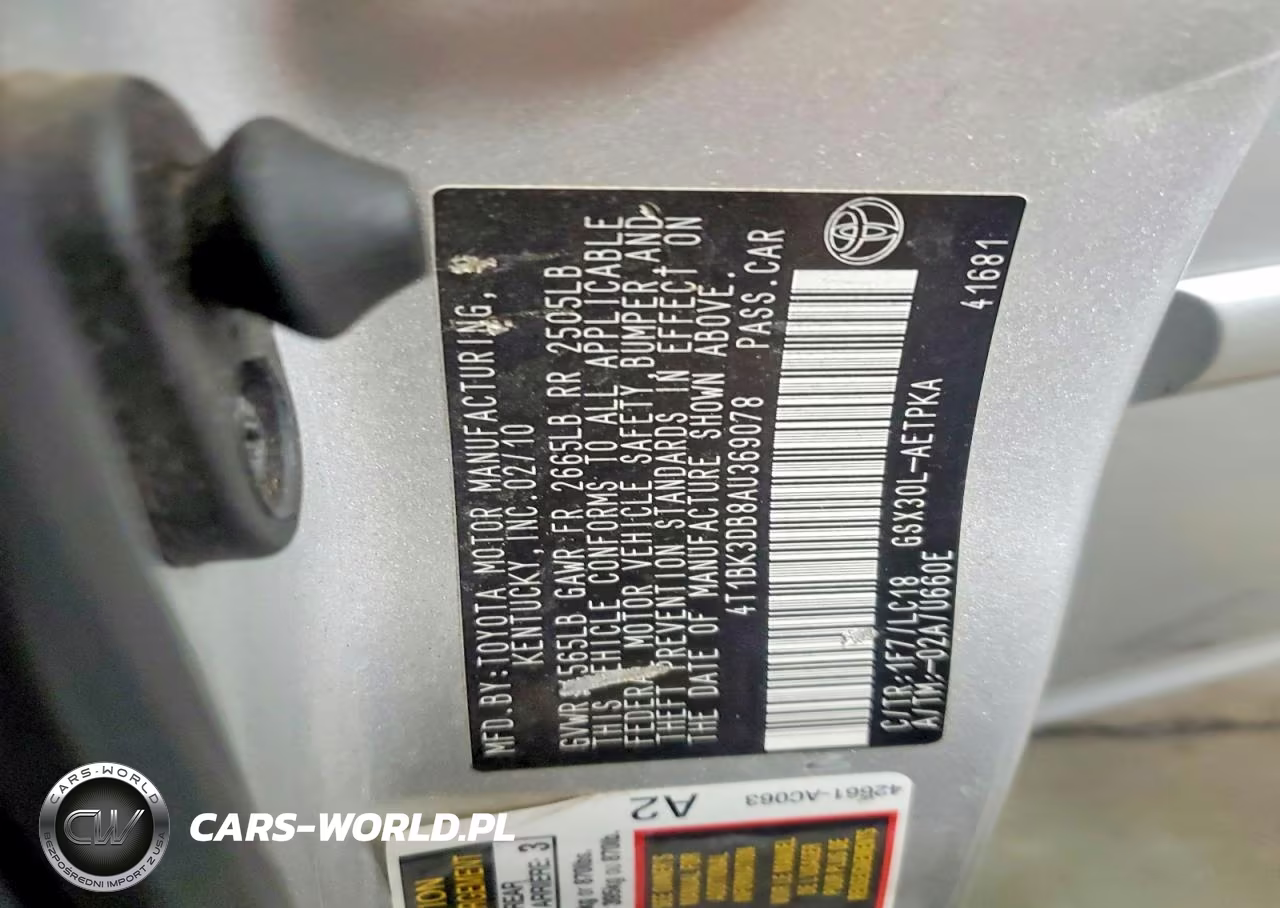2010 Toyota Avalon Limited VIN:4T1BK3DB8AU369078 - 12