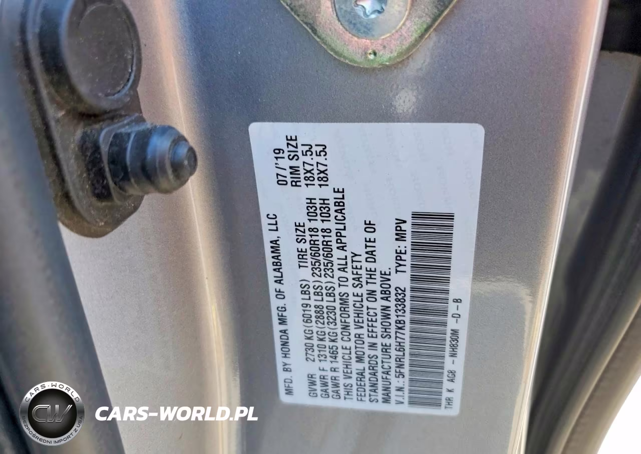 2019 Honda Odyssey Exl VIN:5FNRL6H77KB133832 - 14