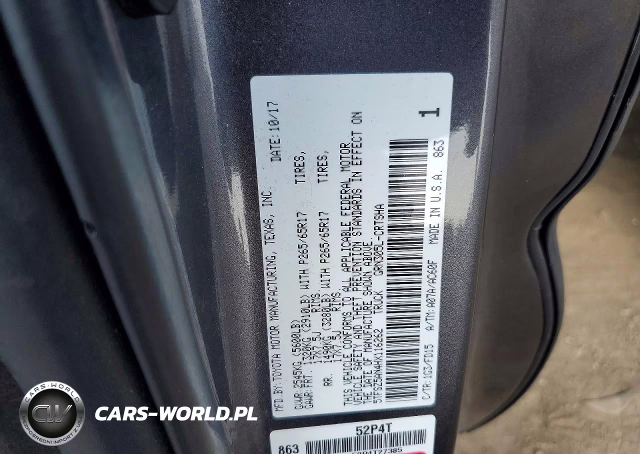 2017 Toyota Tacoma Trd Sport VIN:5TFSZ5AN4HX116262 - 12