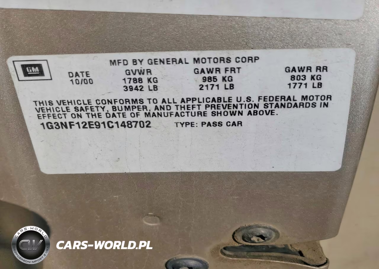 2001 Oldsmobile Alero Gls VIN:1G3NF12E91C148702 - 12