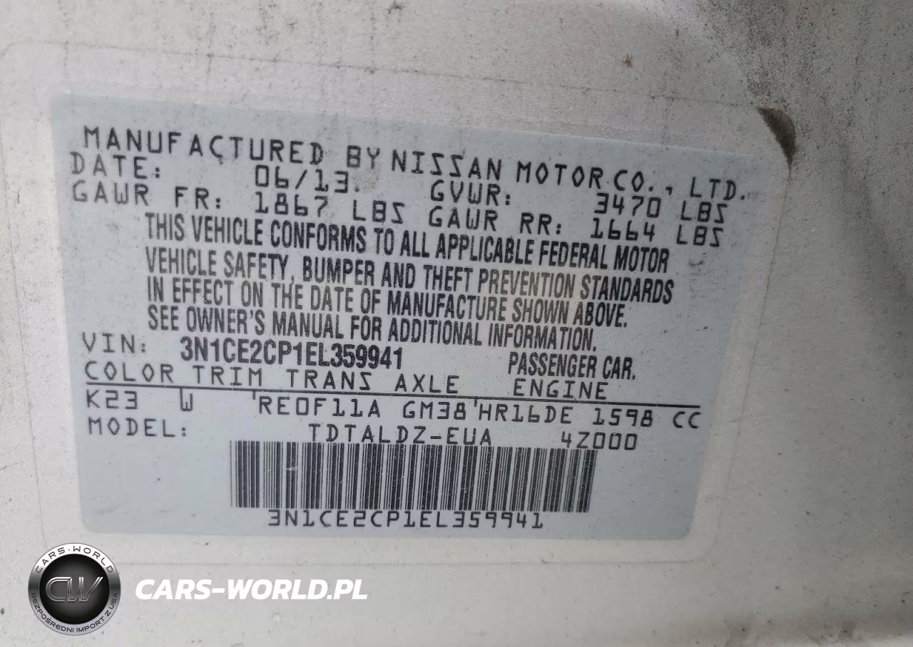 2014 Nissan Versa Note S VIN:3N1CE2CP1EL359941 - 24