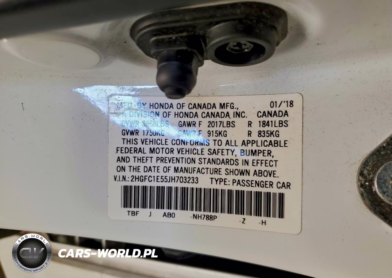 2018 Honda Civic Si VIN:2HGFC1E55JH703233 - 12