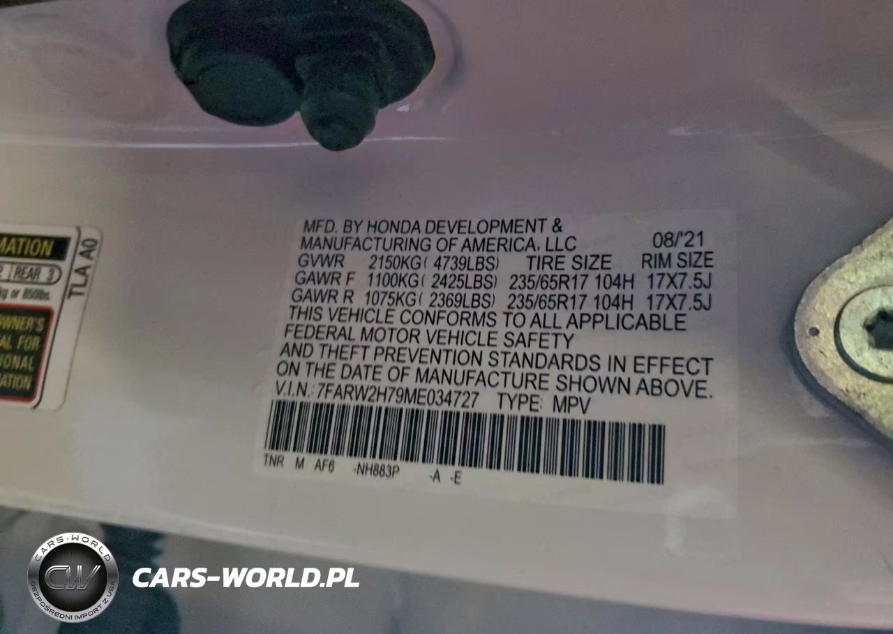 2021 Honda Cr-V Se VIN:7FARW2H79ME034727 - 13