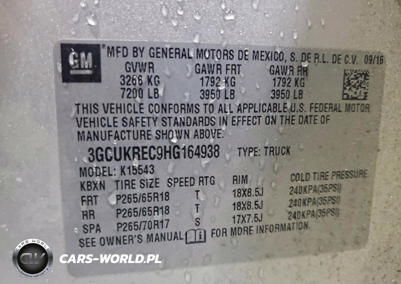 2017 Chevrolet Silverado K1500 Lt VIN:3GCUKREC9HG164938 - 12