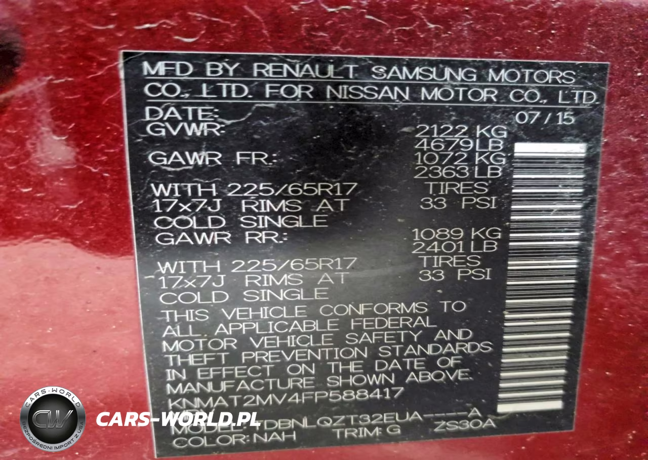 2015 Nissan Rogue Sv VIN:KNMAT2MV4FP588417 - 13