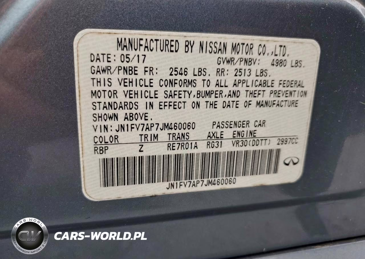 2018 Infiniti Q50 Red Sport 400 VIN:JN1FV7AP7JM460060 - 12