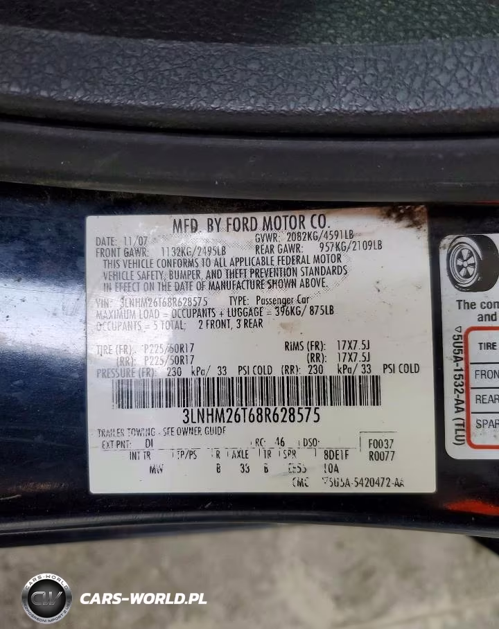2008 Lincoln Mkz VIN:3LNHM26T68R628575 - 12