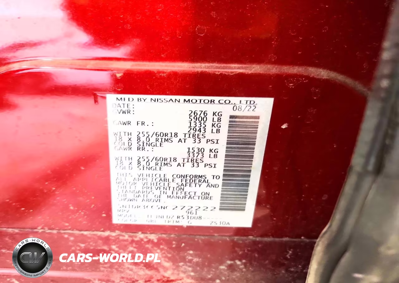 2022 Nissan Pathfinder Sl VIN:5N1DR3CC5NC272222 - 13