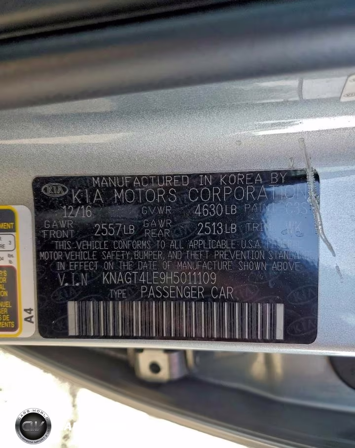 2017 Kia Optima Hybrid VIN:KNAGT4LE9H5011109 - 12